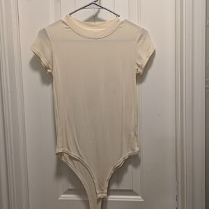 Cream One Piece Bodysuit